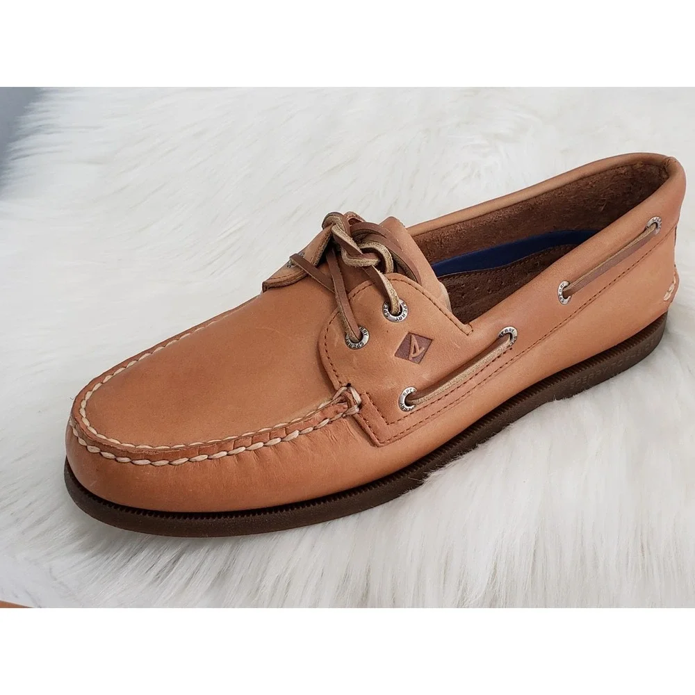NEW SIZE 11 - Sperry Sahara Boat Shoe 0197640 SLIP ON A/O BROWN MENS EURO 44.5